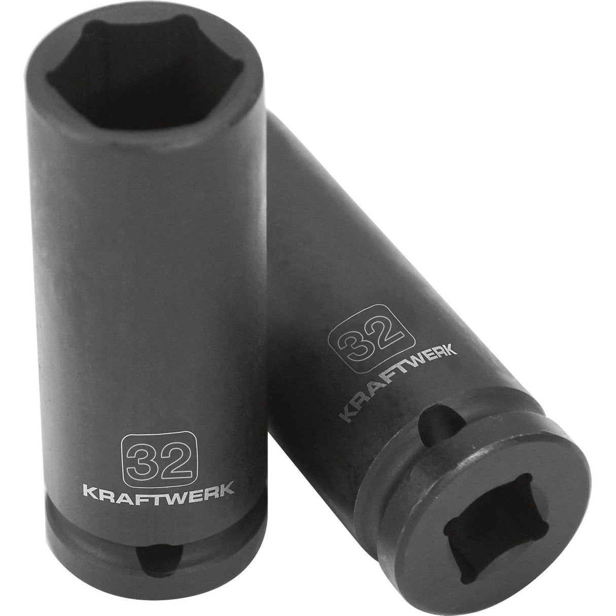 Kraftwerk PRO LINE 3/4" Schlag-Maschinenschrauber Steckschlüsseleinsatz Aussen Sechskant, 90 mm lang, 32 mm