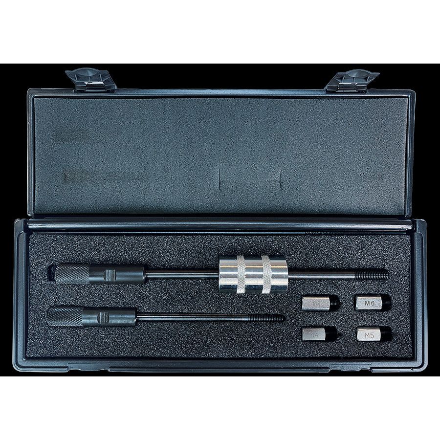 KING TONY Profi-Werkzeuge - Gewindestiftabzieher mit Stange und 4 Adaptern 9BE1950