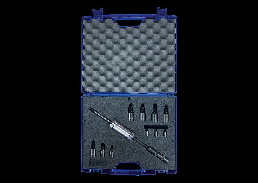 KING TONY Profi-Werkzeuge - Gewindestiftabzieher mit Stange und 10 Adaptern 9BE1960