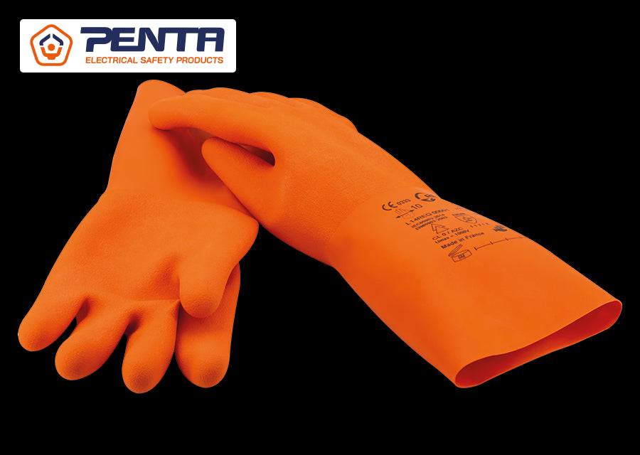 KING TONY Profi-Werkzeuge - Isolierende Handschuhe aus Naturkautschuk TOUCH-E Größe 10 JFO36010