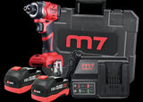 M7 Power-Werkzeuge - 1/4" Akku-Schrauber 18V 5Ah mit Ladegerät + 2 Akku DS203A