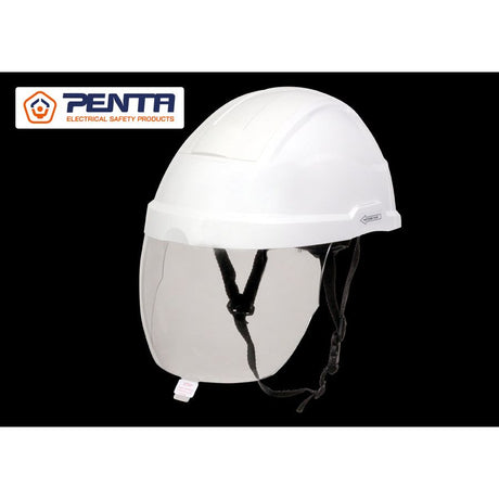 KING TONY Profi-Werkzeuge - Schutzhelm mit integriertem Gesichtsschutz für Elektriker TC42ESBBSC