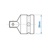 KING TONY Profi-Werkzeuge - Reduzierer 1/2" ? 3/8" (? 29 mm) BLI4863P