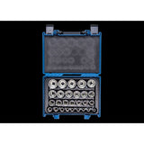 KING TONY Profi-Werkzeuge - 1/2" 6-Kant Steckschlüssel-Set - 27 tlg. 4557MR