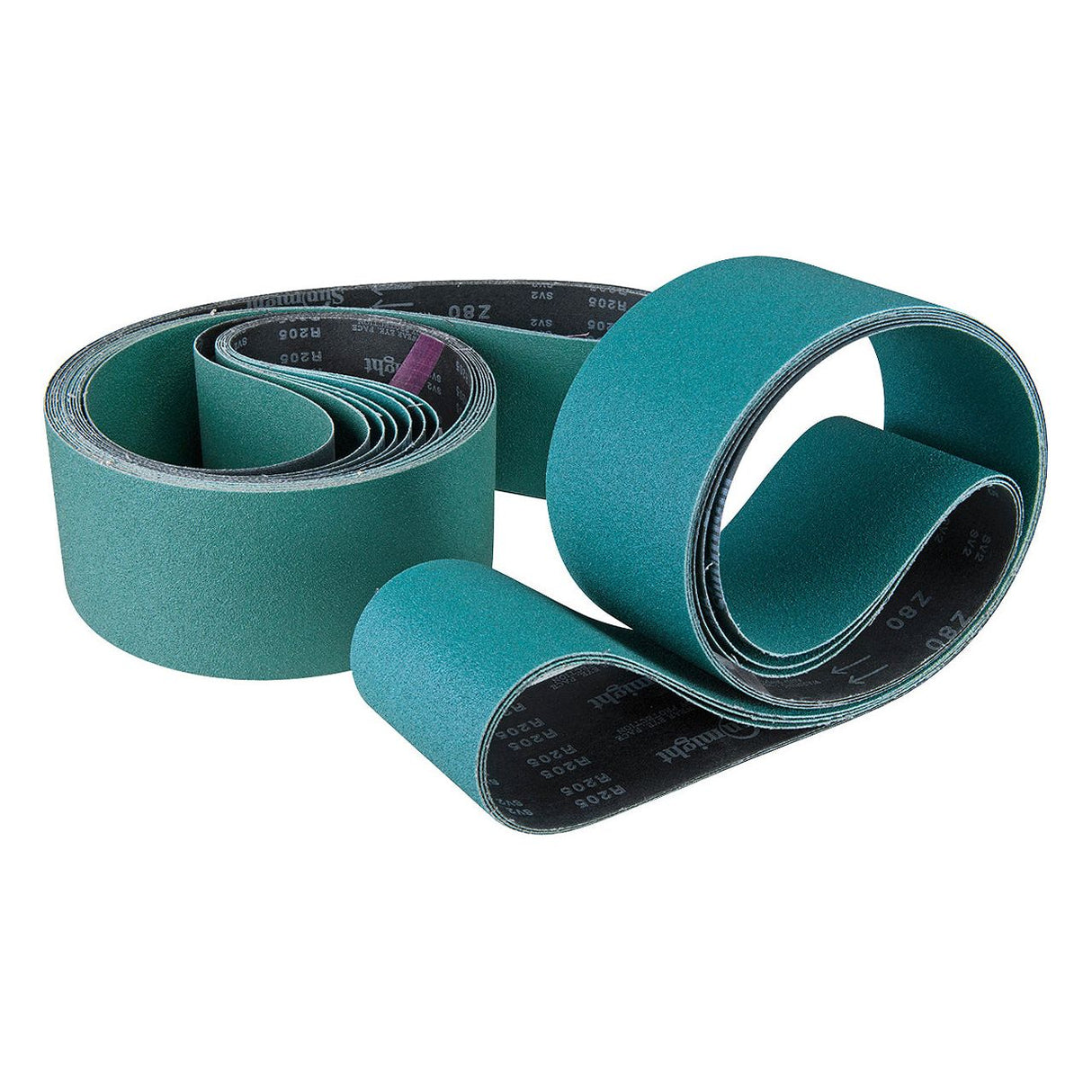 BERNARDO Gewebeschleifbänder für Edelstahl – Modell Gewebeschleifband 2000 x 100 mm - K 80 (10 Stk.)