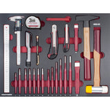 Kraftwerk PRO LINE COMPLETO Schlag-/Mess-/Schneidwerkzeug Set, EVA-Einlage, 41-tlg