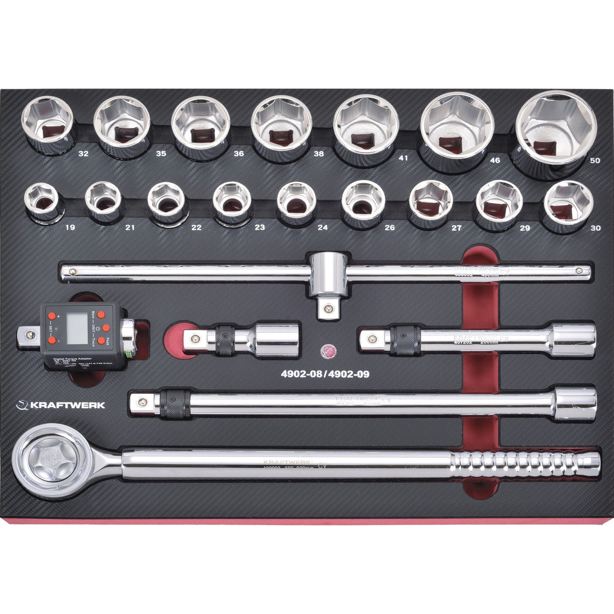 Kraftwerk PRO LINE COMPLETO 3/4" Steckschlüssel-Satz, EVA-Einlage, 22-tlg