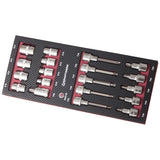 Kraftwerk PRO LINE COMPLETO 1/2" Steckschlüssel-Satz, EVA-Einlage, 19-tlg