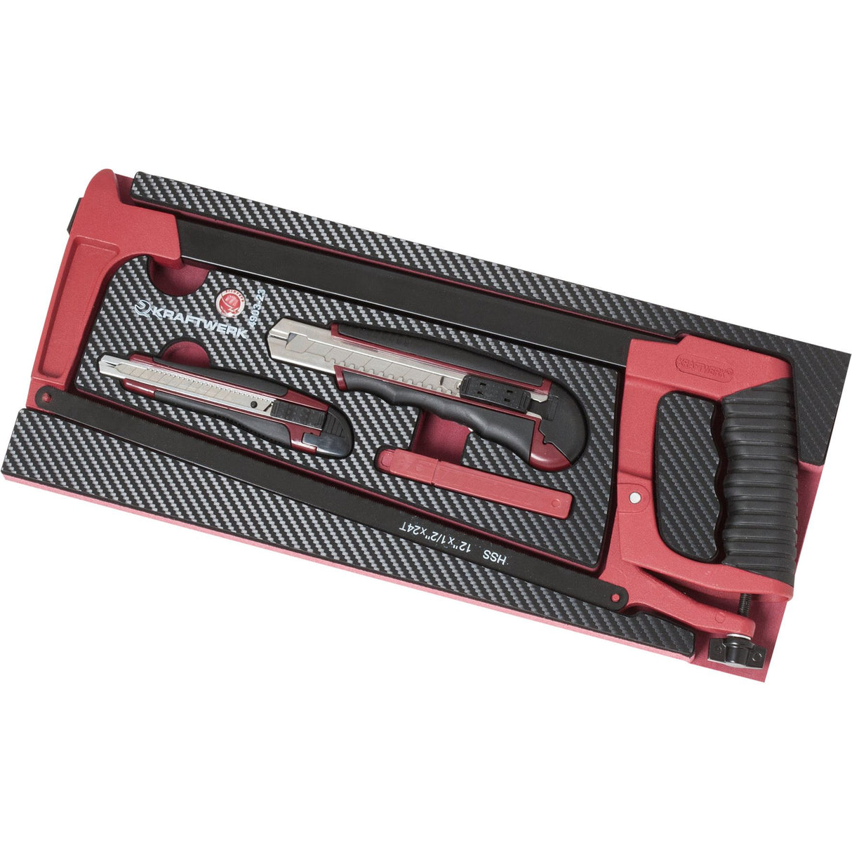 Kraftwerk PRO LINE COMPLETO Schneidwerkzeug Set, EVA-Einlage, 18-tlg