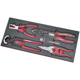 Kraftwerk PRO LINE COMPLETO Zangen- / Scheren Set, EVA-Einlage, 4-tlg