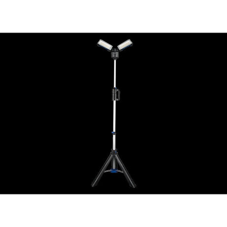 KING TONY Profi-Werkzeuge - LED-Scheinwerfer mit Stativ, 5 Lichtfarben 6000 Lumen 9TA491AA