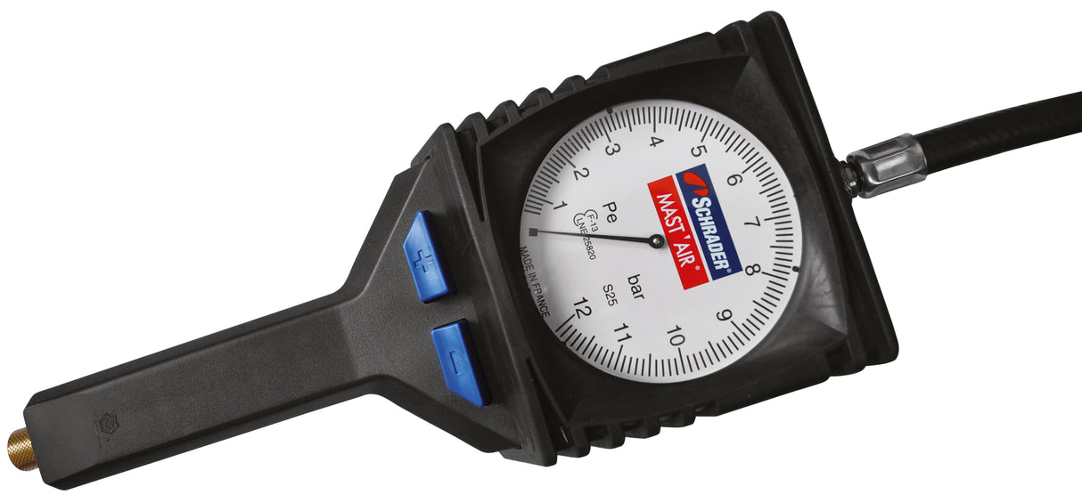 Kraftwerk PRO LINE Reifenfüller, Luftdruckprüfer mit Analog-Manometer