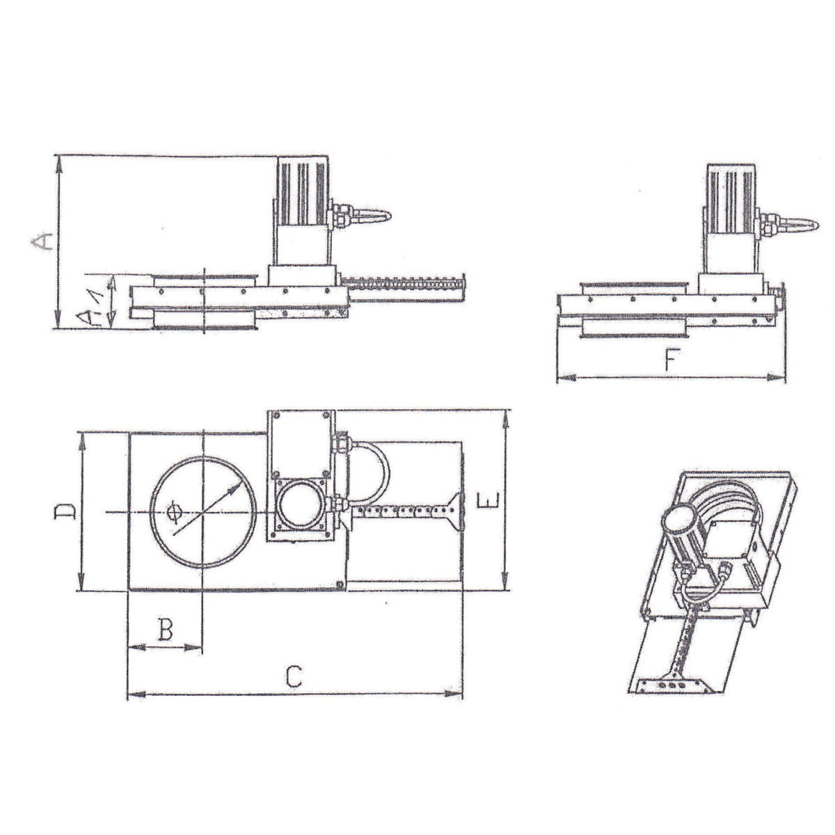 Holzkraft Elektrischer Absperrschieber Ø 120 mm - Art. 5144112