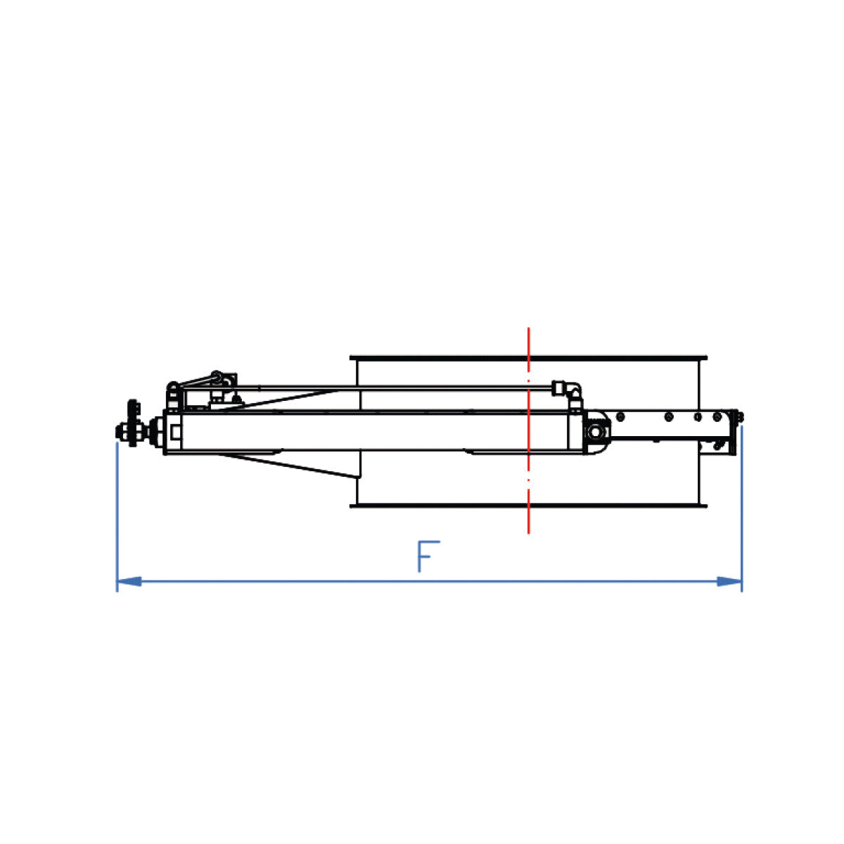 Holzkraft Pneumatischer Absperrschieber Ø200 24 V - Art. 5144136