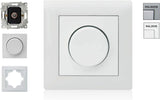 ASLO Phasenanschnittdimmer Drehdimmer 230V, 600 W CE/RoHS - Dimmer komplett Set RAL 2015 - 8 Stück - 17,95€/Stk.