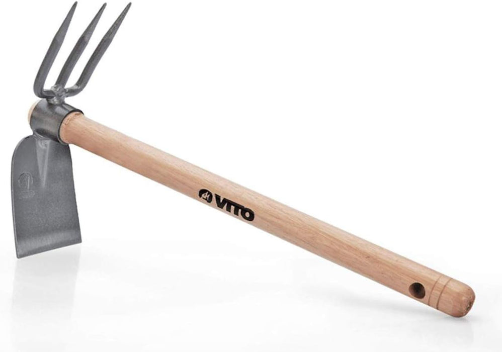 VITO Gartenwerkzeug-Set - Stahlwerkzeuge mit Holzgriffen - 8-teilig
