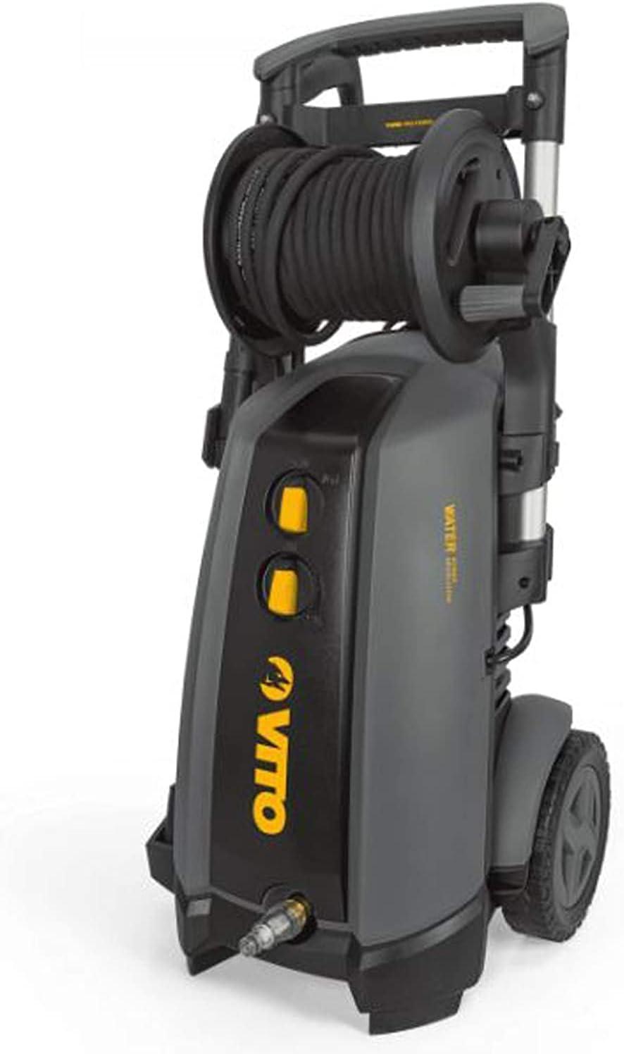 VITO Black Series Premium Hochdruckreiniger 180 bar - mit Wassertank, max. Druck 180 bar, max. Fördermenge 540 l/h, 3000W, Induktionsmotor, 8m Schlauch mit Trommel, Turbodüse - Pro Power - VIML180WR4 - Tools.de TP Profishop GmbH