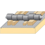 Holzkraft Stahl-Gliedereinzugswalze an 1. Position - Art. 5230405