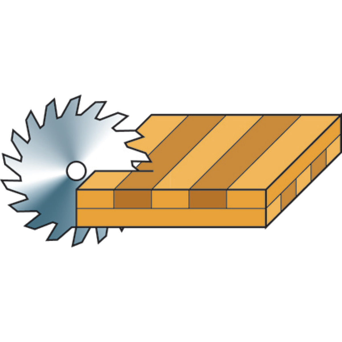 Holzkraft Besäum-/Fertigungsschnitt-Kreissägeblatt KSB-BF 315/48 - Art. 5263148