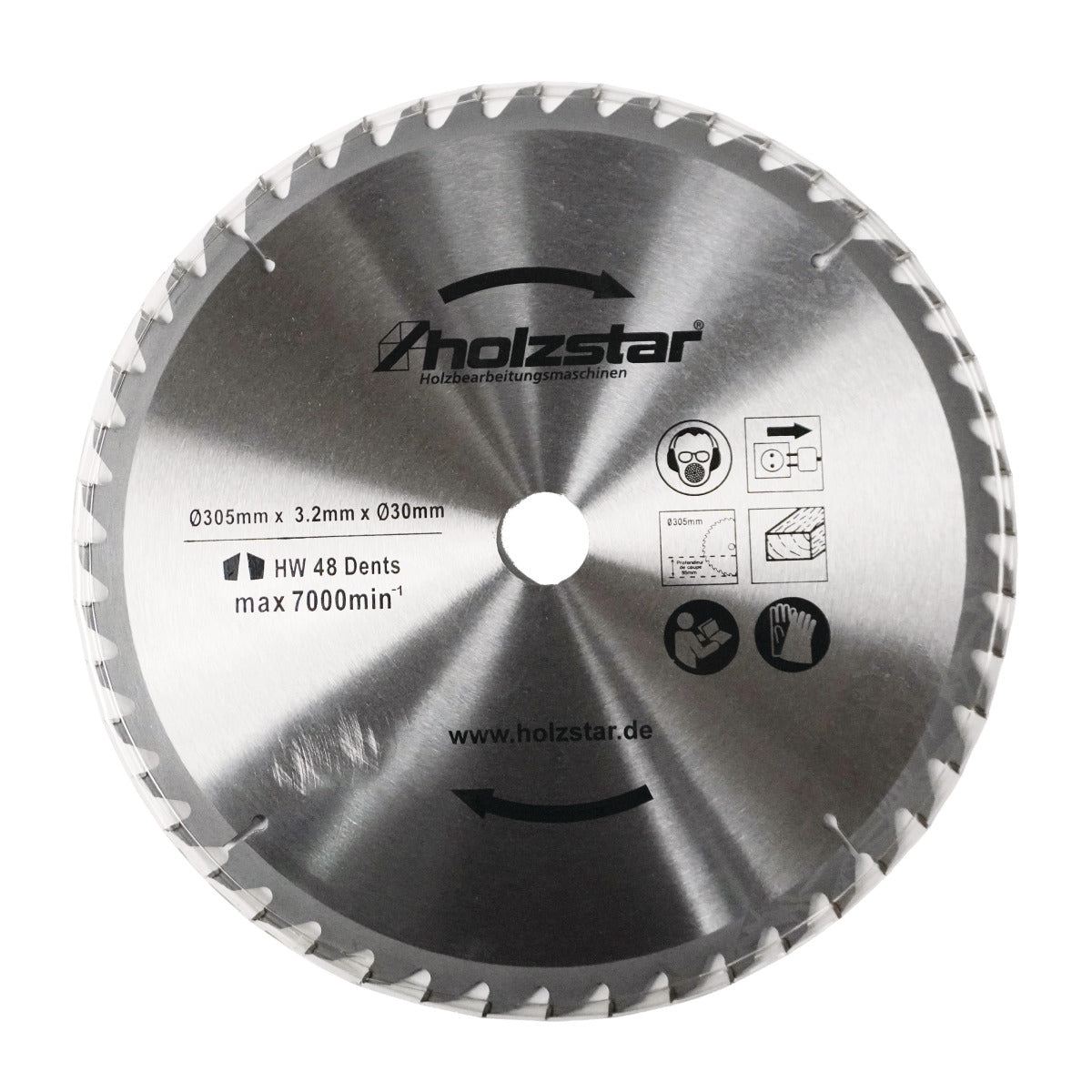Holzstar Sägeblatt 305 x 30 x 3,2 mm Z48 - Art. 5267030