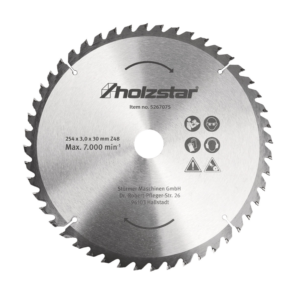 Holzstar Sägeblatt 254 x 30 x 3,0 mm Z48 - Art. 5267075