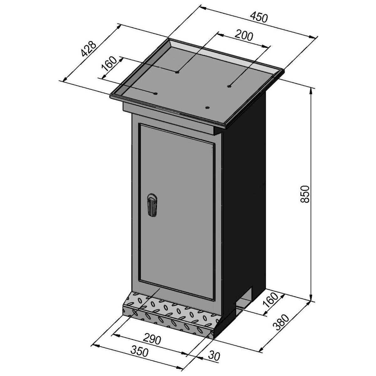 BERNARDO Untergestell für Bohr- und Fräsmaschine – Modell Modell BF 1
