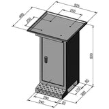 BERNARDO Untergestell für Bohr- und Fräsmaschine – Modell Modell BF 2