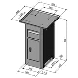 BERNARDO Untergestell für Bohr- und Fräsmaschine – Modell Untergestell BF 2 Deluxe mit Spänewanne