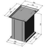 BERNARDO Untergestell für Bohr- und Fräsmaschine – Modell Modell BF 3