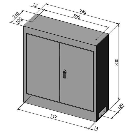 BERNARDO Untergestell für Drehmaschine – Modell Untergestell für Profi 400 V