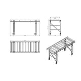 Holzkraft Rollenbahn 1500 x 500 mm - Art. 5660005