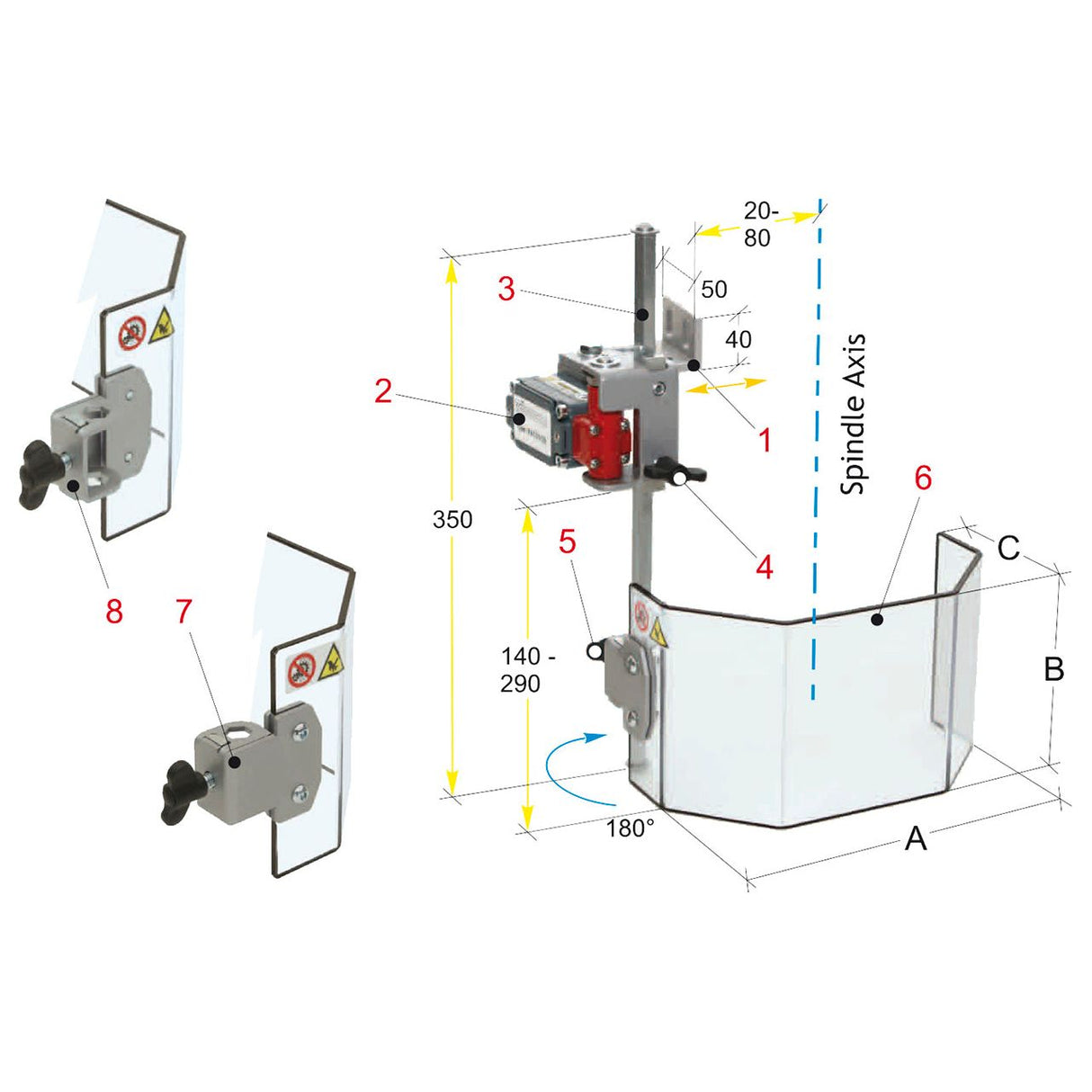BERNARDO Schutzeinrichtunge für Bohrmaschine – Modell PTR 04/140