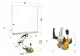 BERNARDO Schutzschilder mit Befestigungsmagnet – Modell PBM 30/540