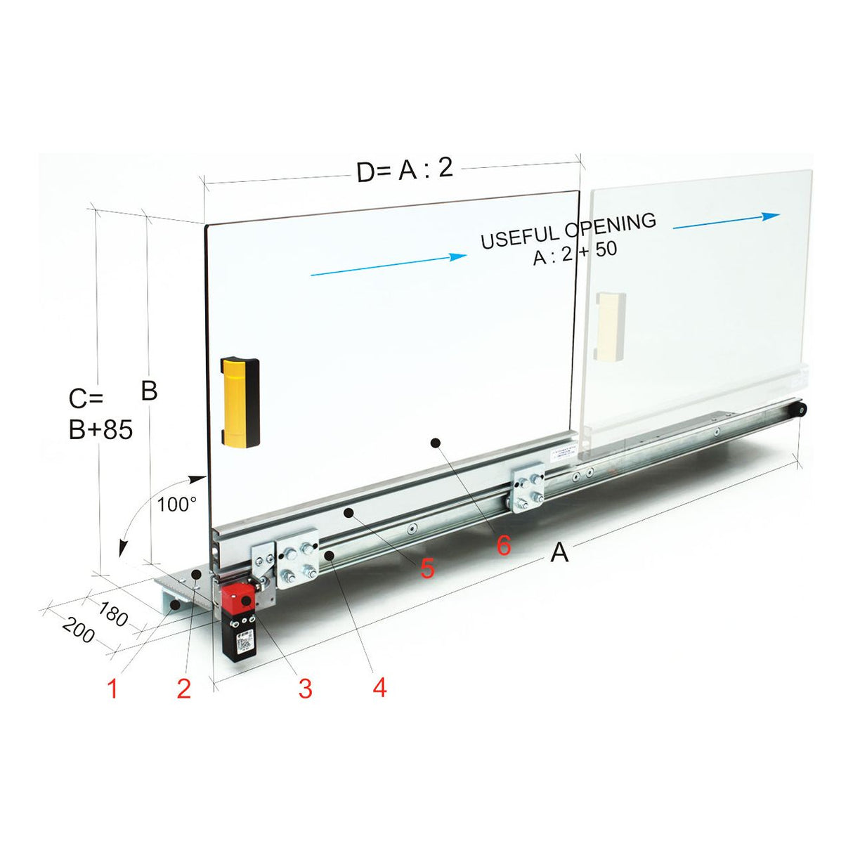 BERNARDO Schutzeinrichtunge für die Installation auf dem Maschinentisch – Modell PRE 01/650