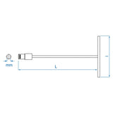 KING TONY Profi-Werkzeuge - T-Griff-Steckschlüssel, metrisch - 13 mm 575213M