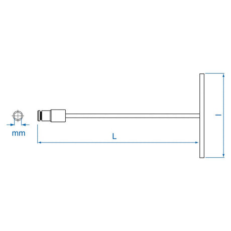 KING TONY Profi-Werkzeuge - T-Griff-Steckschlüssel Metrisch 14 mm 575214M