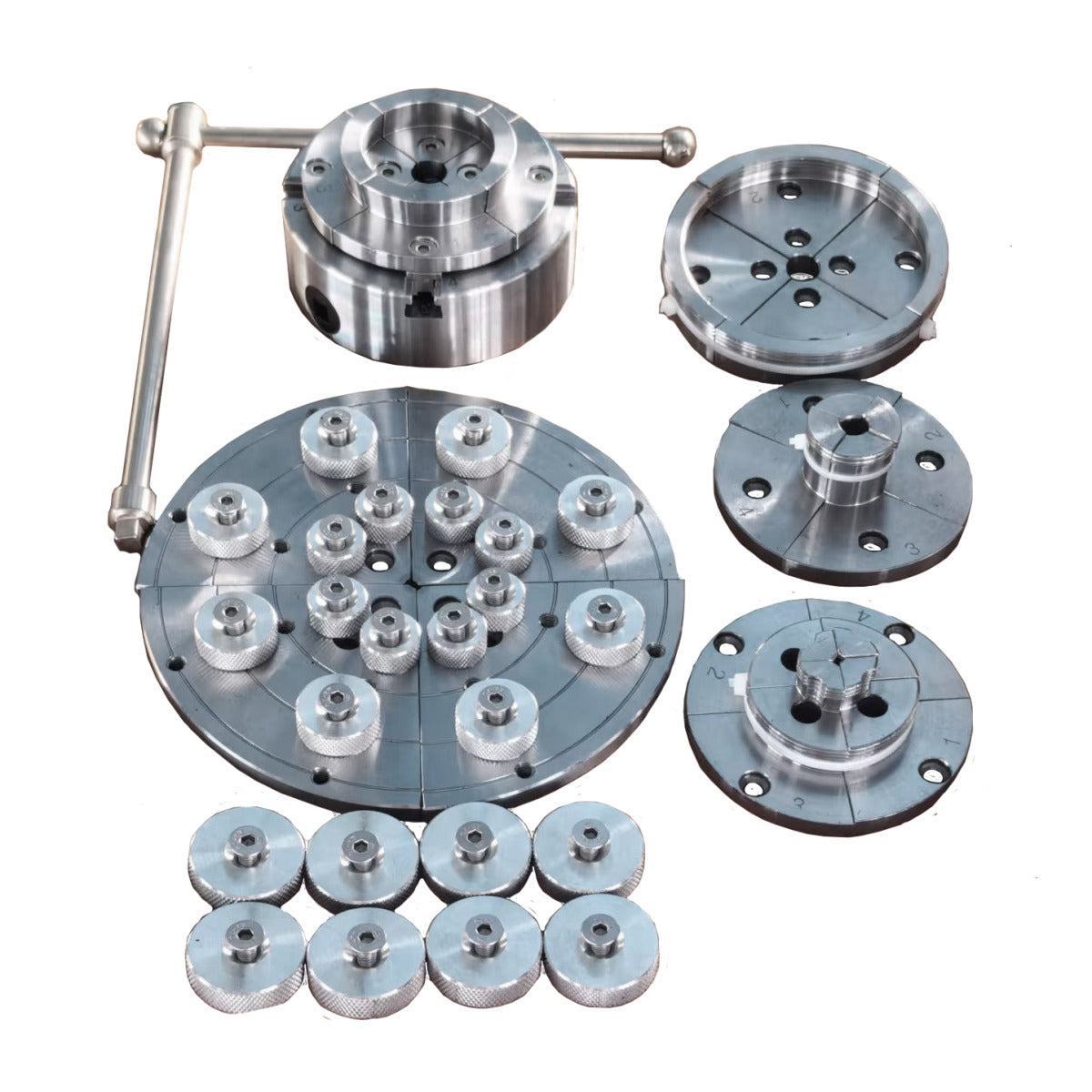 Holzkraft Vier-Backenfutter Ø115mm Premium-Set mit Ablaufsicherung - Art. 5831502
