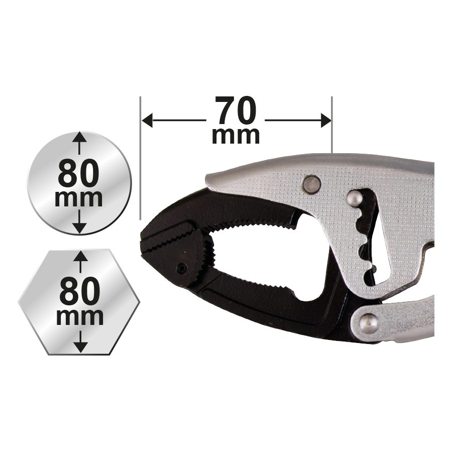 KING TONY Profi-Werkzeuge - Gripzange 250 mm 604410