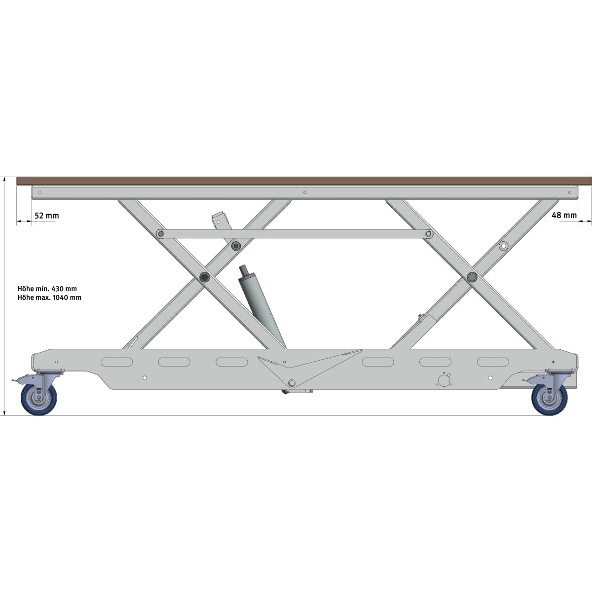 Unicraft Höhenverstellbarer Arbeitstisch HT 350 L LAP - Art. 6100356