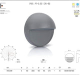 ASLO Stylische 6000K runde LED Design Außenleuchte Outdoor LED 6W - LED Outdoor Wandleuchte - ASAL660
