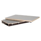 Holzkraft Tischoberteil 120x80/160x120 cm, HPL Lochrasterplatte Ø20 mm, mit Schubkasten - Art. 5194202