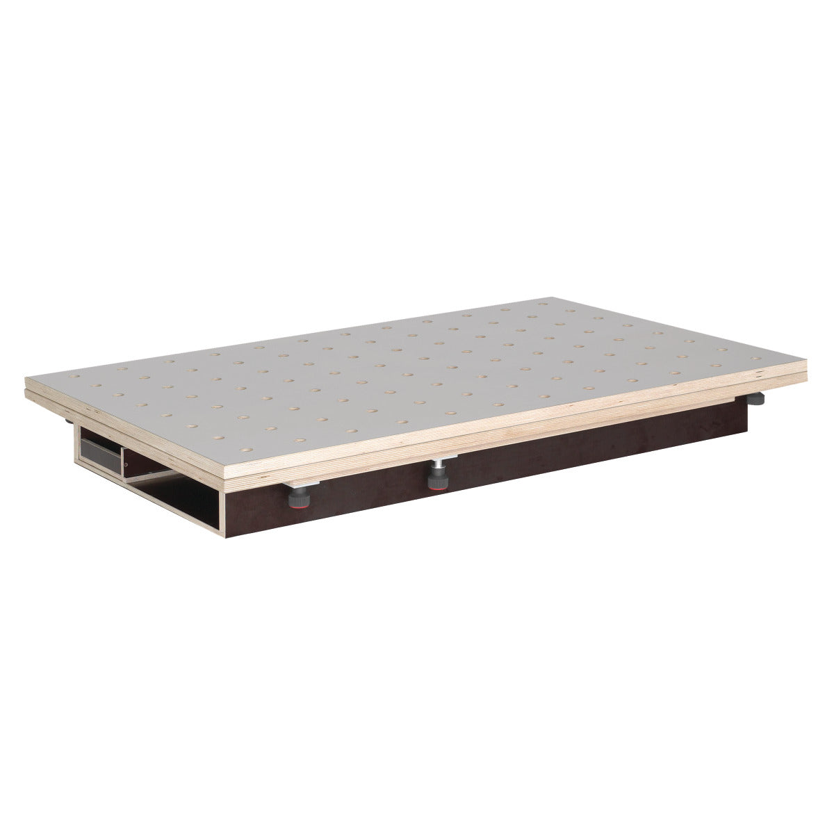 Holzkraft Tischoberteil 120x80/160x120 cm, HPL Lochrasterplatte Ø20 mm, mit Schubkasten - Art. 5194202