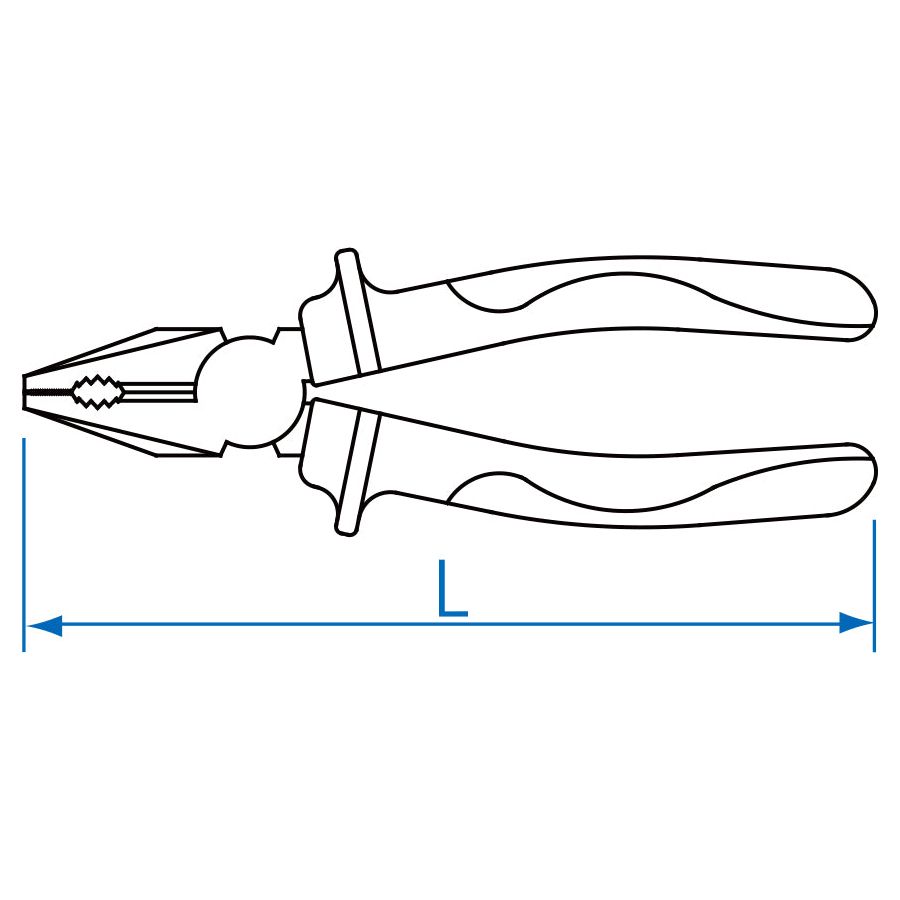 KING TONY Profi-Werkzeuge - Kombizange "bis 1000V isoliert" - 200 mm 611608A