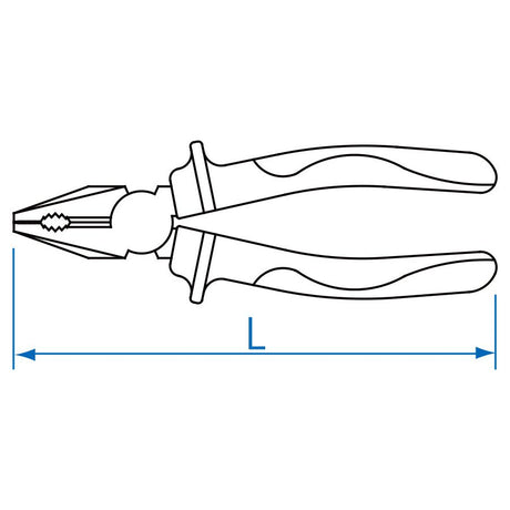KING TONY Profi-Werkzeuge - Kombizange "bis 1000V isoliert" - 200 mm 611608A