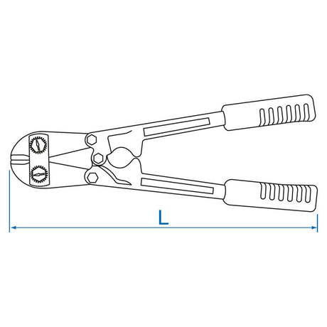 KING TONY Profi-Werkzeuge - Bolzenschneider, mittiger Schnitt - 600 mm 613124