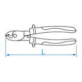 KING TONY Profi-Werkzeuge - Kabel-Beißzange "bis 1000V isoliert" - Ø 14 614608A