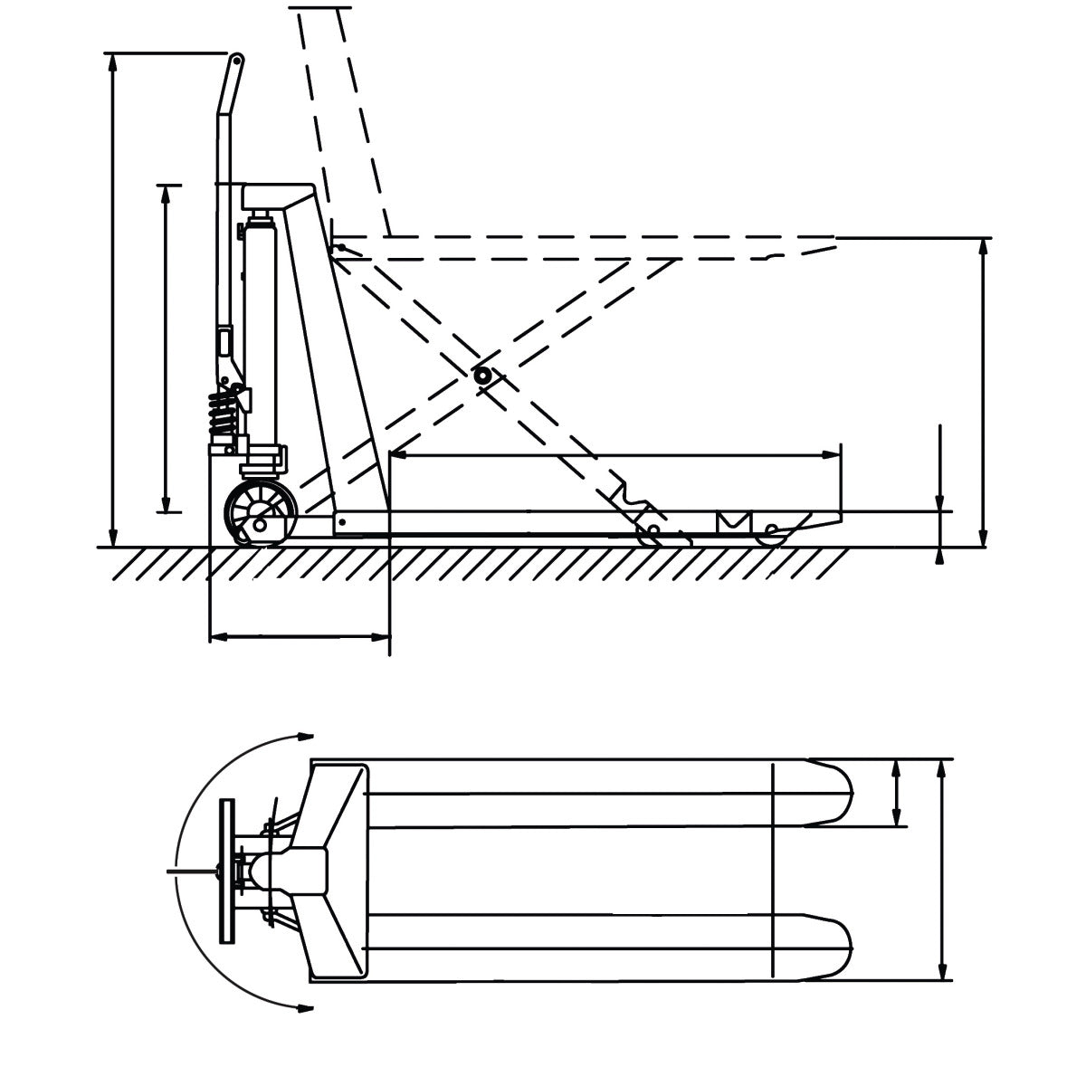 UNICRAFT Scherengabelhubwagen  PHH 1003 E – Version 1 SM-6150104