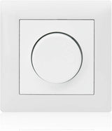 ASLO Phasenanschnittdimmer Drehdimmer 230V, 600 W CE/RoHS - Dimmer komplett Set RAL 9006 ALU - 8 Stück - 17,95€/Stk.