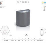 ASLO Moderne LED Design Außenleuchte Outdoor LED 2x5W - 3000K LED Outdoor Wandleuchte - ASAL2X530