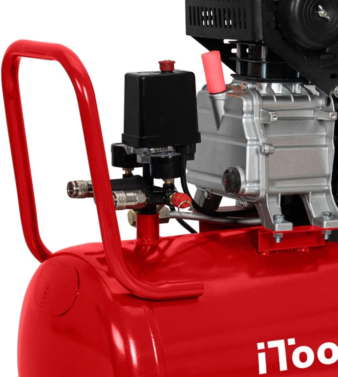 ITOOLS Ölbetriebener Luftkompressor 50L 8 bar 115 PSI Schalldämpfer - ITCO50EC